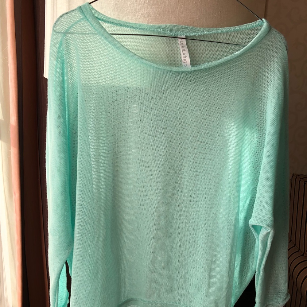 Fugui.xing sweater Aqua Medium